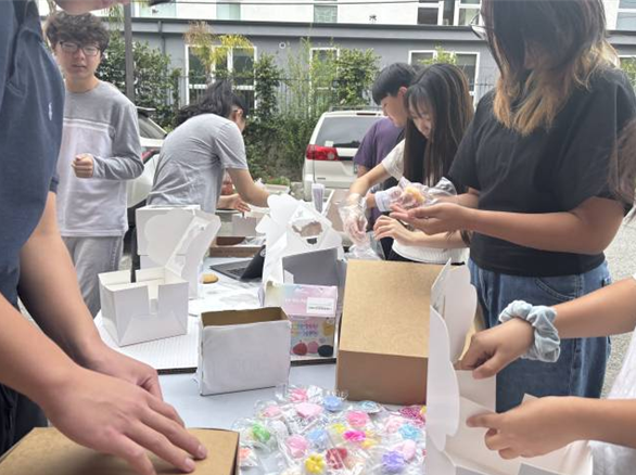 Team packaging together